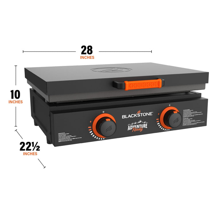 22" Griddle with Hard Cover Bundle - 22" Griddle with Hood | Blackstone Products