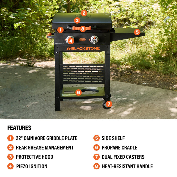 22" Griddle with Hood - | Blackstone Products