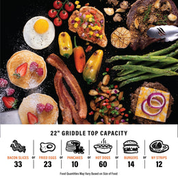 22” Tabletop Griddle with Hood - | Blackstone Products