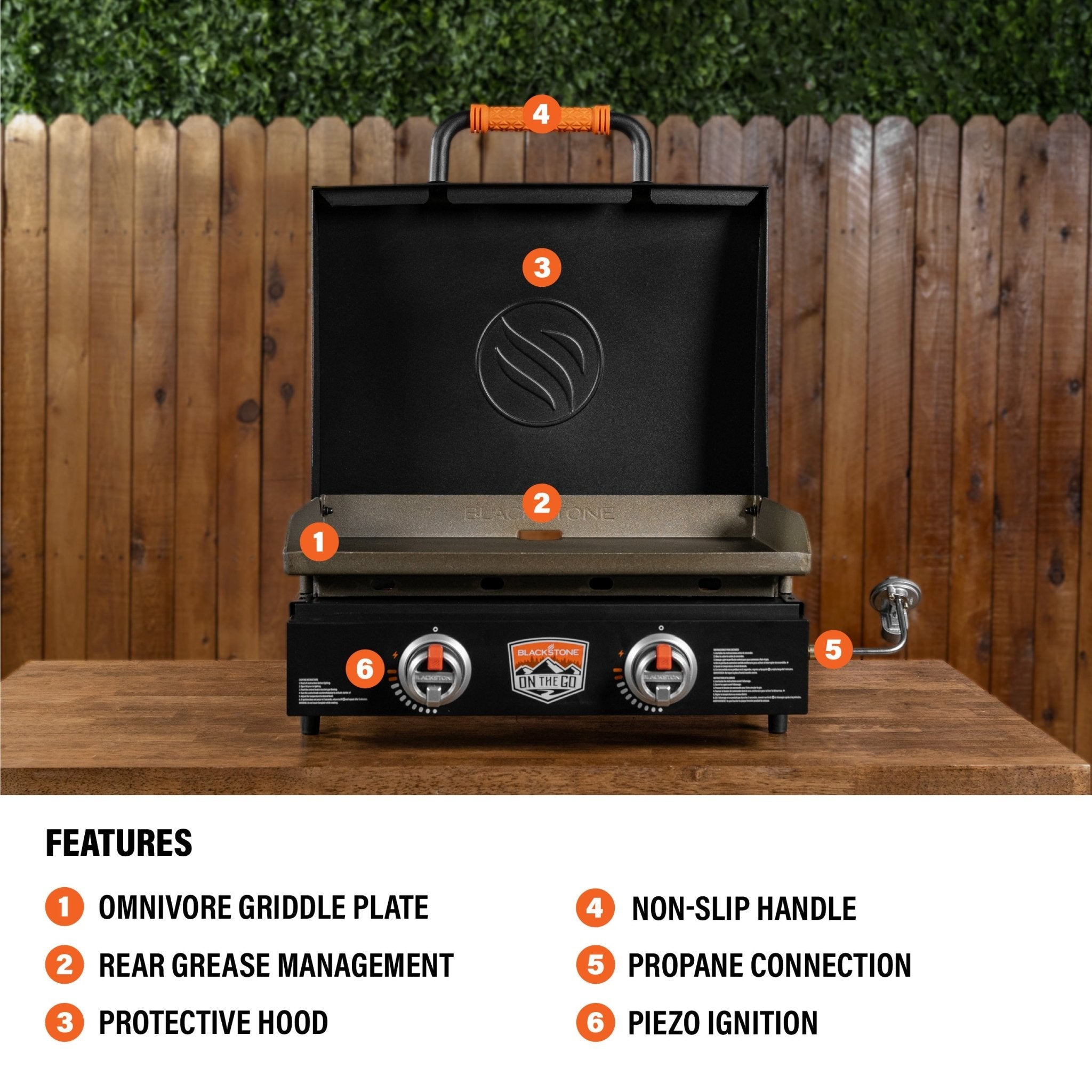 22” Tabletop Griddle with Hood - | Blackstone Products