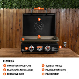 22” Tabletop Griddle with Hood - | Blackstone Products