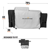 22" XL Griddle Pellet Grill Combo Cover - Covers & Carry Bags | Blackstone Products