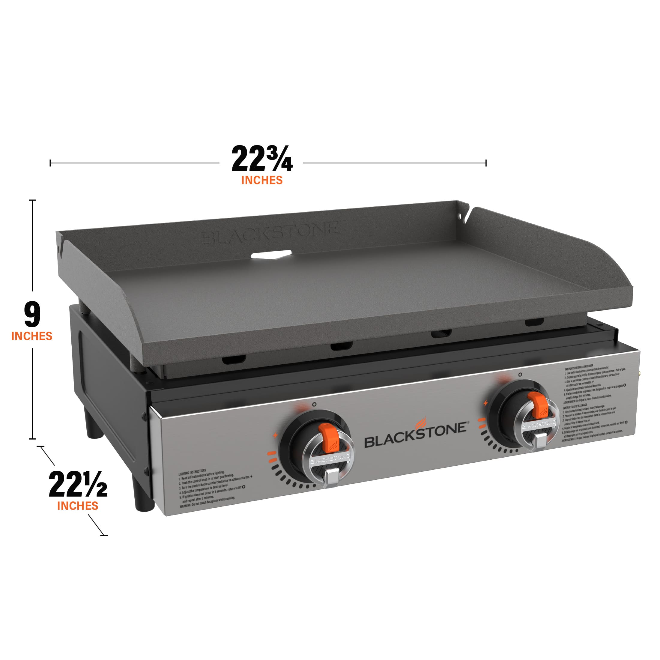 Griddle Dimensions 22