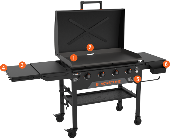 36” Griddle with Hood Bundle features