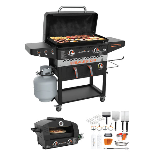 Blackstone 2-Burner 28 Griddle Combo with Air Fryer and Hood