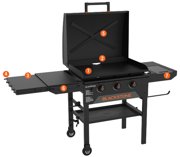 28” XL Griddle with Hood features