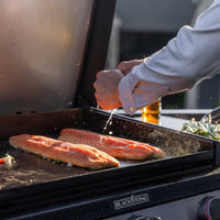 28" Deep Kitchen Griddle in Stainless Steel w/Hood - | Blackstone Products