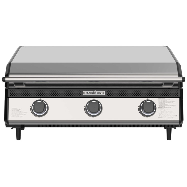 28" Deep Kitchen Griddle in Stainless Steel w/Hood - | Blackstone Products