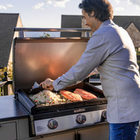 28" Deep Kitchen Griddle in Stainless Steel w/Hood - | Blackstone Products