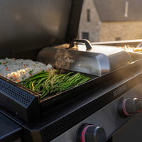 28" Deep Kitchen Griddle in Stainless Steel w/Hood - | Blackstone Products