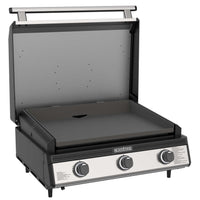 28" Deep Kitchen Griddle in Stainless Steel w/Hood - | Blackstone Products