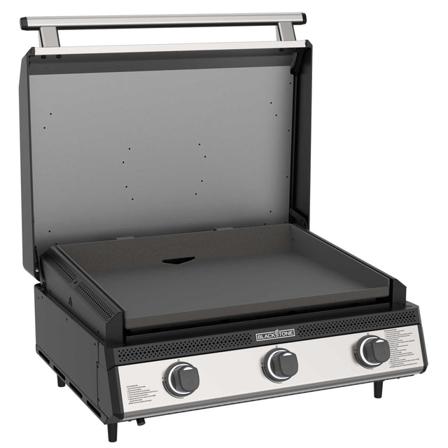 28" Deep Kitchen Griddle in Stainless Steel w/Hood - | Blackstone Products