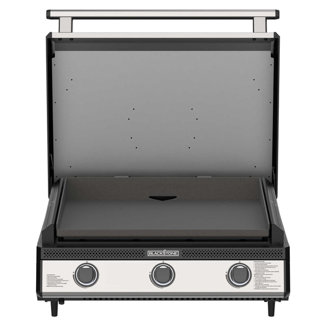 28" Deep Kitchen Griddle in Stainless Steel w/Hood - | Blackstone Products