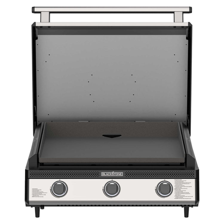 28" Deep Kitchen Griddle in Stainless Steel w/Hood - | Blackstone Products