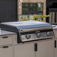 28" Deep Kitchen Griddle in Stainless Steel w/Hood - | Blackstone Products