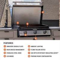 28" Drop - in Griddle with Hood - Blackstone Products