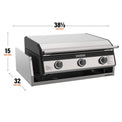28” Drop - in Griddle with Hood & Insulating Jacket - Blackstone Products