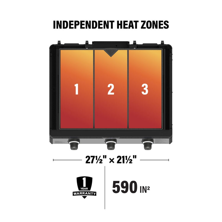 28" Drop - in Griddle with Hood (Natural Gas) - 28" Griddle with Hood | Blackstone Products