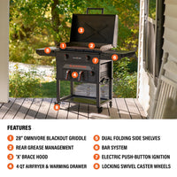 28” Griddle Airfryer Combo - | Blackstone Products