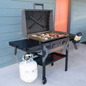 The 28" Griddle with Hood is the perfect centerpiece for your patio. 