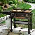 Cook breakfast, lunch, and dinner easily with the two independently controlled heat zones. 
