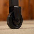 Fixed caster wheels ensure you're able to move your griddle to your ideal cooking location. 