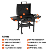28” XL Griddle with Hood - | Blackstone Products