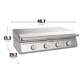 36" Drop-In Griddle with Hood Natural Gas - | Blackstone Products