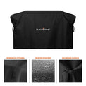 The cover is weather resistant and includes reinforced stitching and secure side buckets to keep it tight to the griddle, no matter the weather. 