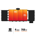 With four independent heat zones spread across 768 square inches of cooking space, you'll have room to cook every meal. 