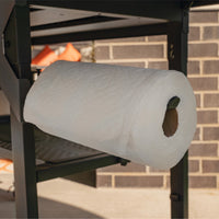 The paper towel provides easy cleanup. 
