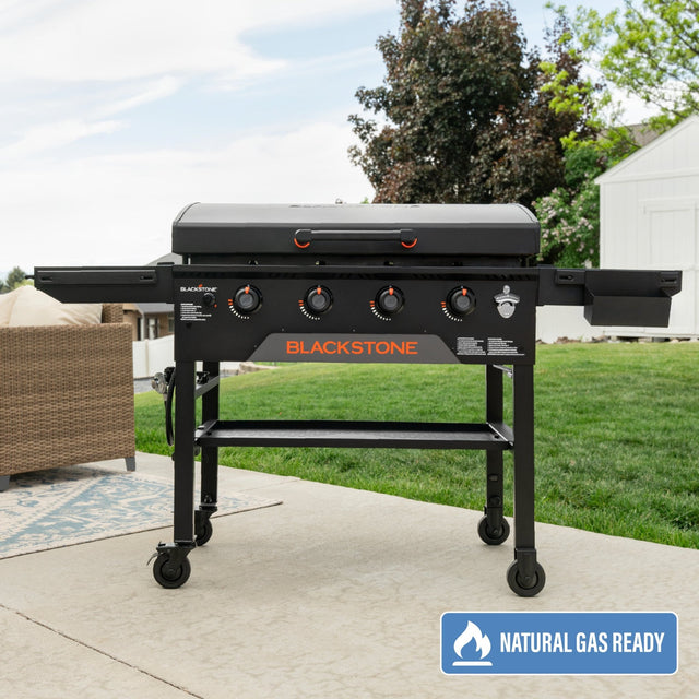 The 36" Griddle with Hood is natural gas ready. 