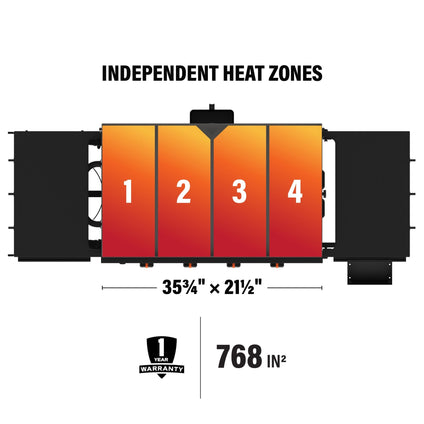 36” Griddle with Hood (Natural Gas) - 36