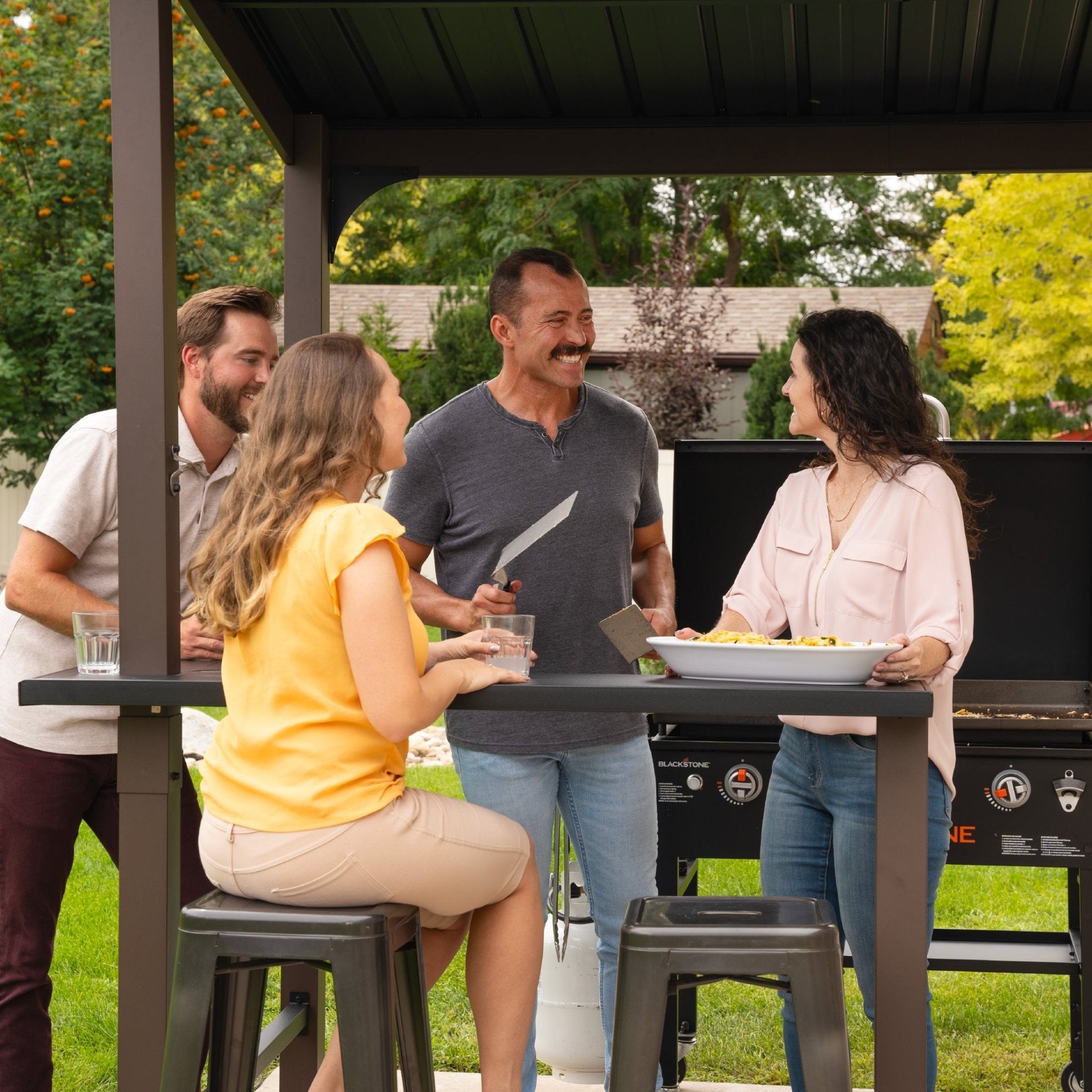 5’ x 8’ Bar and Griddle Pavilion - | Blackstone Products
