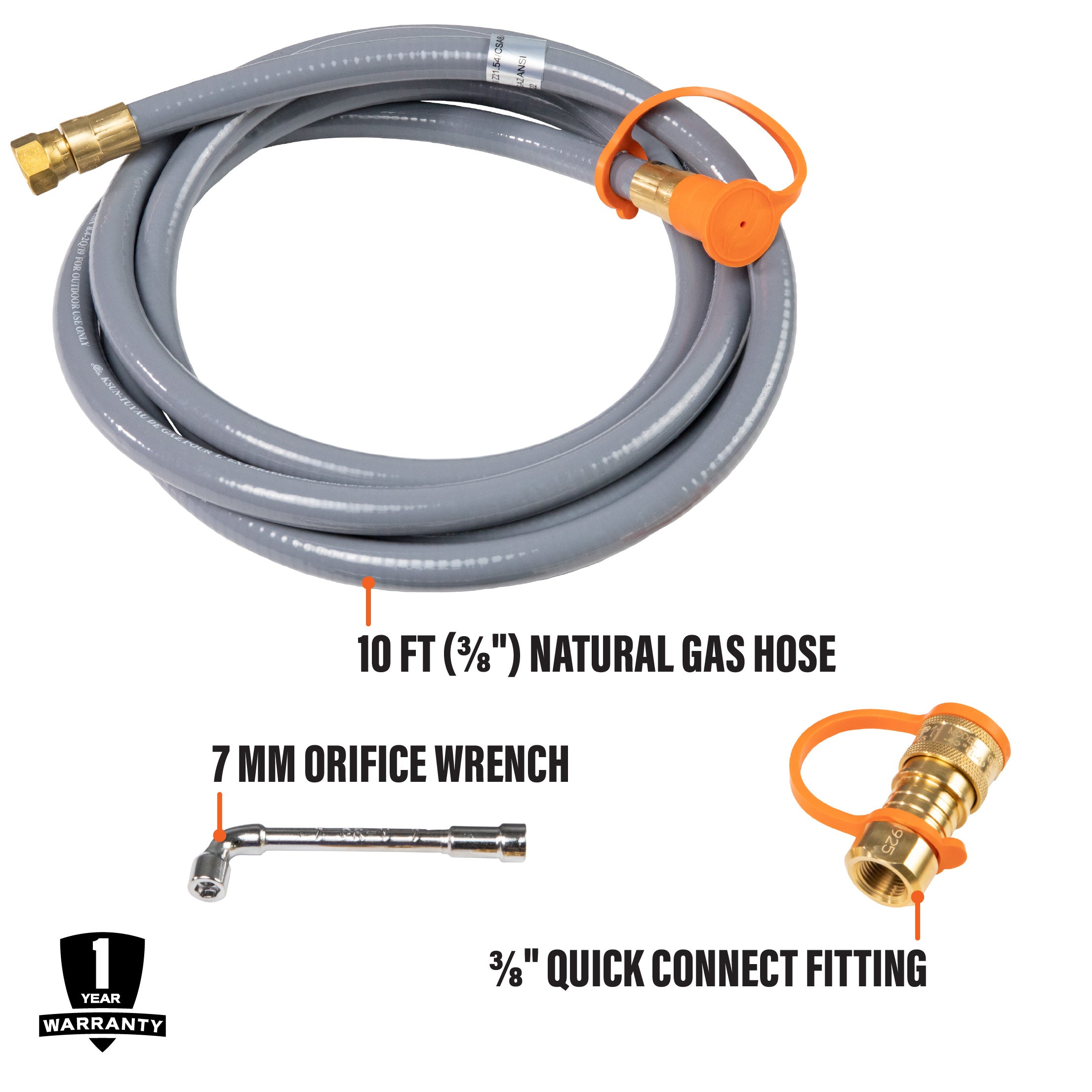 Natural Gas Conversion Kit Orange Connection