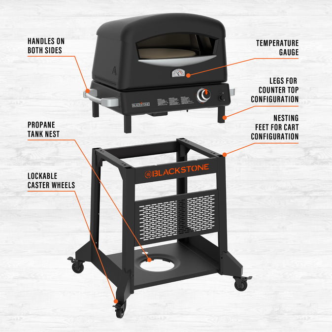 Pizza Oven w/Mobile Cart