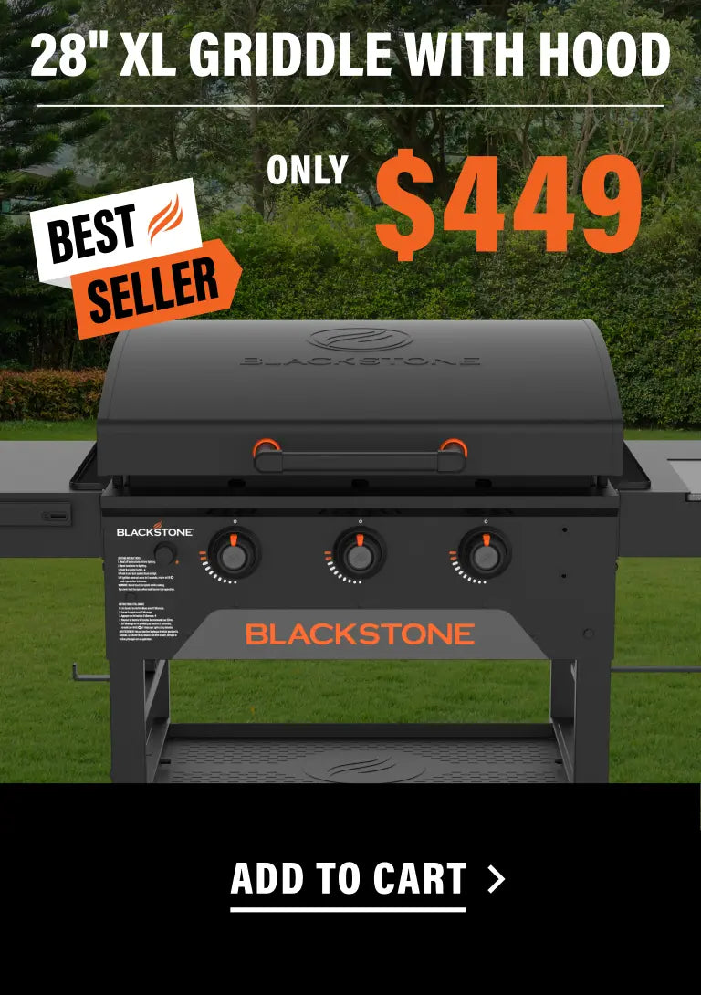 28" XL Griddle with Hood — only $449