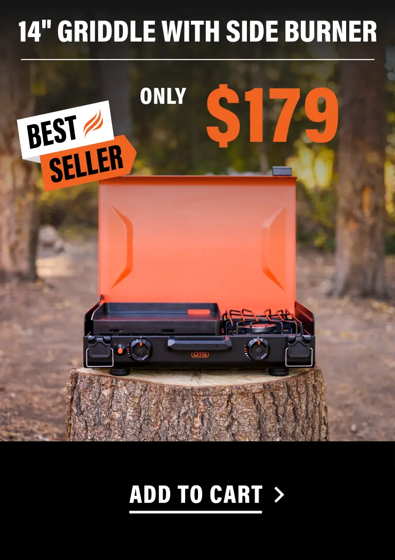 14" Griddle with Side Burner — only $179