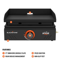 Adventure Ready 17" Tabletop Griddle - 17" Griddle | Blackstone Products