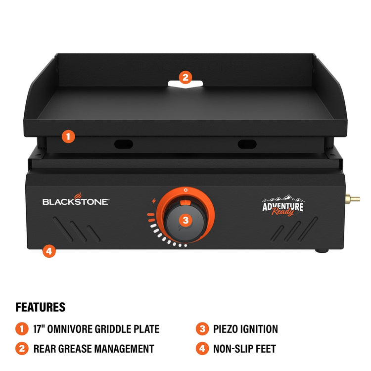 Adventure Ready 17" Tabletop Griddle - 17" Griddle | Blackstone Products