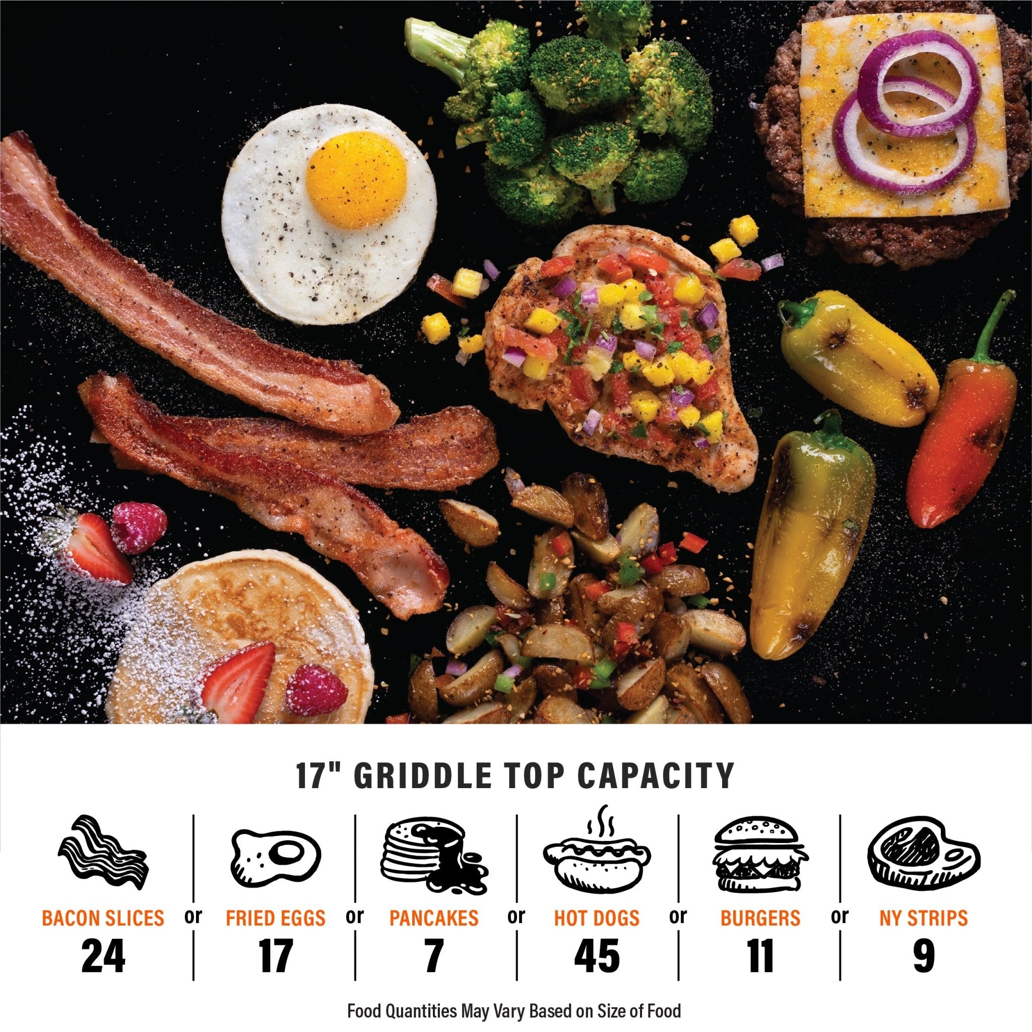Adventure Ready 17in Griddle with Flexfold Legs - 17