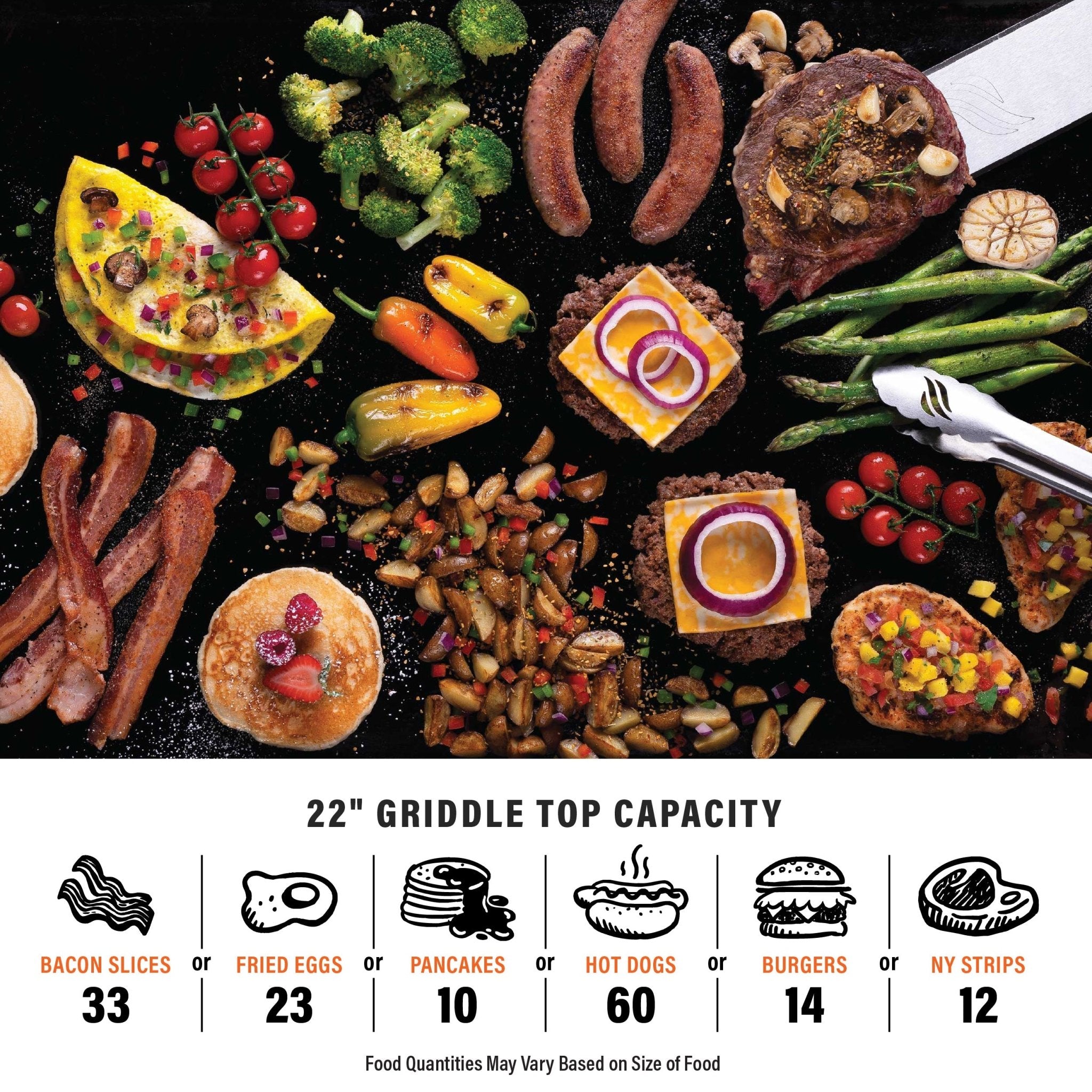Adventure Ready 22” Griddle with Flexfold Legs - 22