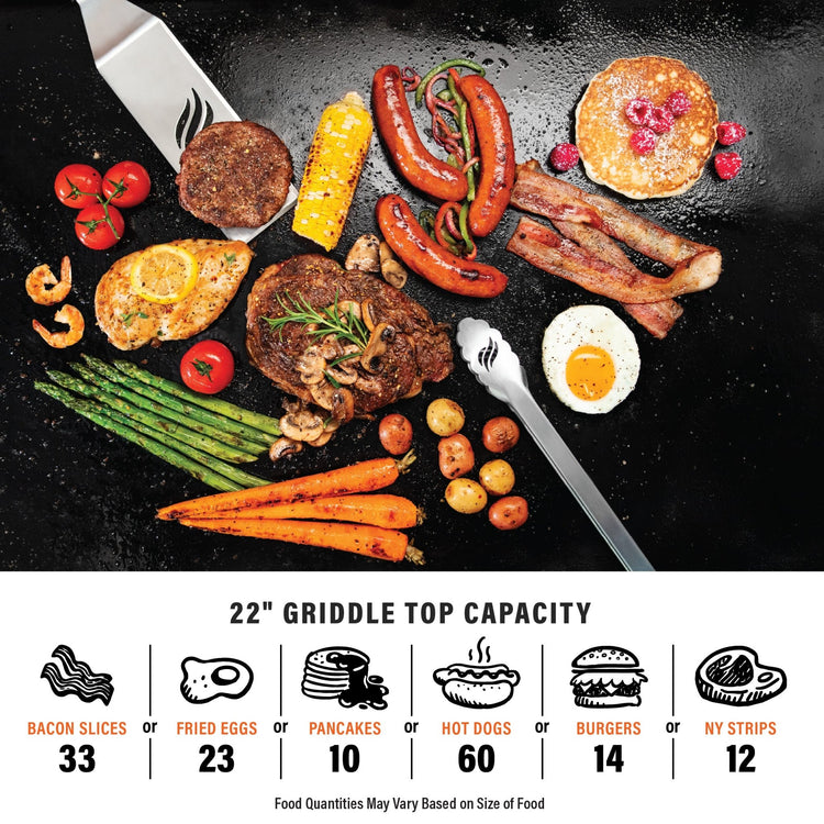 Adventure Ready 22” Griddle with Hood and Stand - 22" Griddle | Blackstone Products