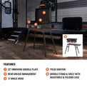 Adventure Ready 22” Griddle with Hood and Stand - 22" Griddle | Blackstone Products