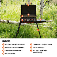 Adventure Ready 22" Griddle with Stand - | Blackstone Products