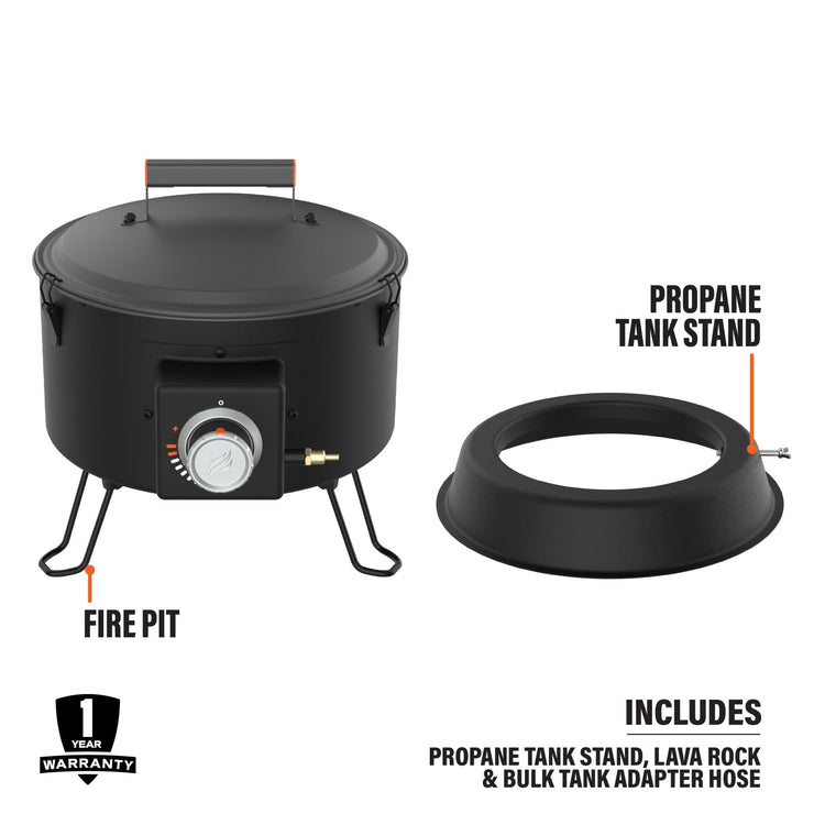 Adventure Ready Propane Fire Pit - | Blackstone Products