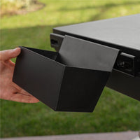 The accessory bin clips to the side shelf BAR System. 