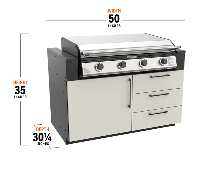 Blackstone 50" Outdoor Kitchen Module with 36" Drop - in Griddle - Blackstone Products