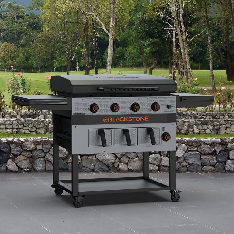 Bronco 36” Griddle Airfryer Combo - 36" Griddle with Hood | Blackstone Products