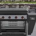 Bronco 36” Griddle Vertical Pellet Smoker Combo - 36" Griddle with Hood | Blackstone Products